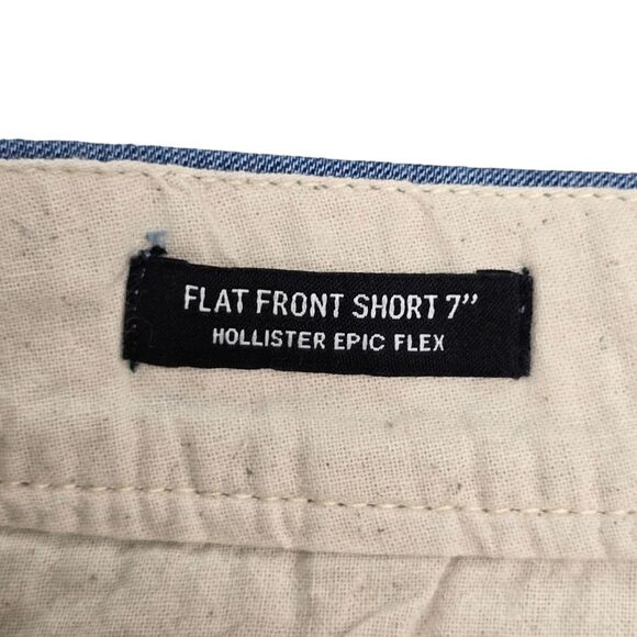 NWT Hollister Men's 28 Blue Pink Epic Flex Flamingo Flat Front Shorts 7" - Picture 13 of 15